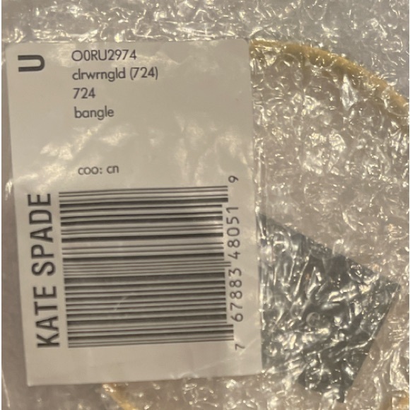 NWT Kate Spade ♠️ New York Razzle Dazzle Gold Bangle Bracelet. One Size. - Picture 11 of 12